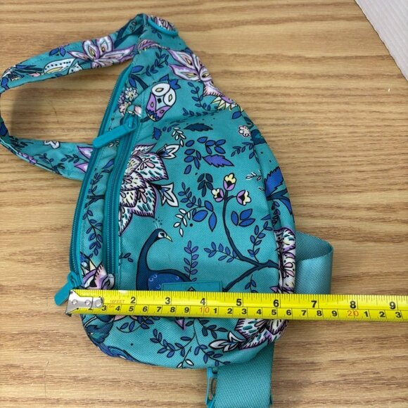Vera Bradley Essential COMPACT Sling Bag Backpack ~ PEACOCK GARDEN - Picture 8 of 8